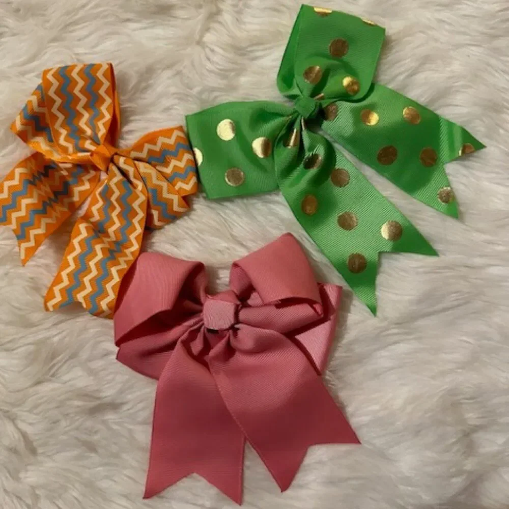 Bundle (3) of Cheer Bows   5B8094  Handmade NWT Boutique